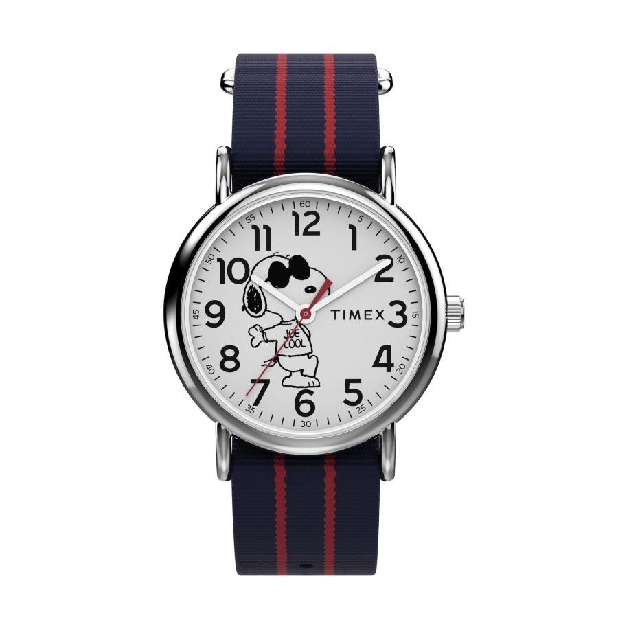TIMEX Analoog horloge Peanuts® Weekender Cool Joe navy / gemengde kleuren Blauw