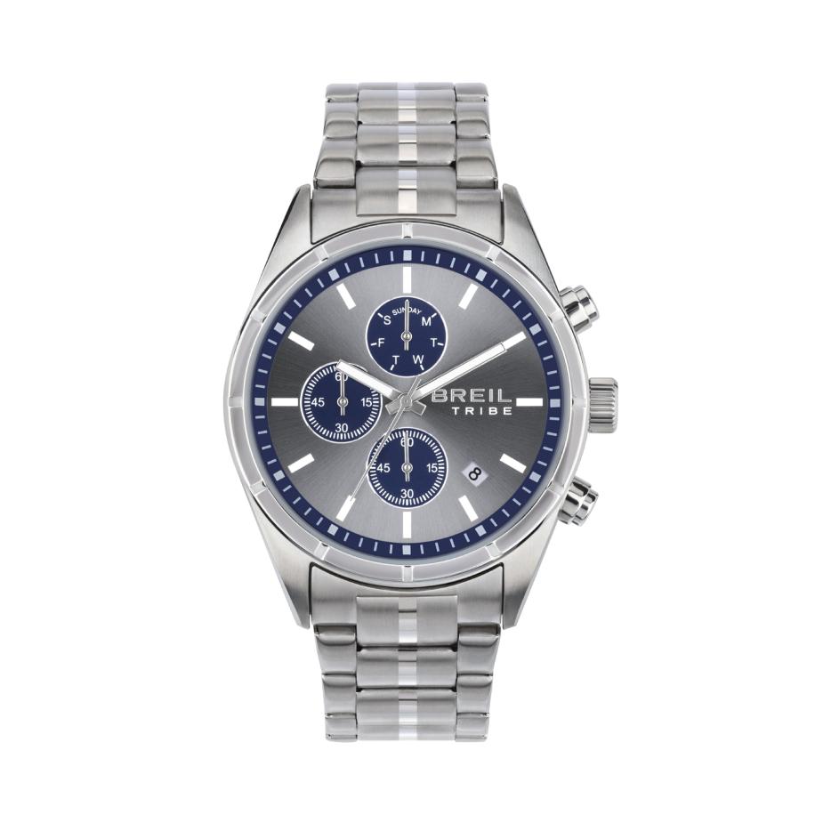 Breil Breil Analoog horloge Captain donkerblauw / lichtgrijs / zilver -