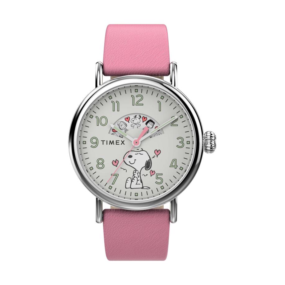 TIMEX Analoog horloge Timex Standard x Peanuts Valentines zilver Zilver