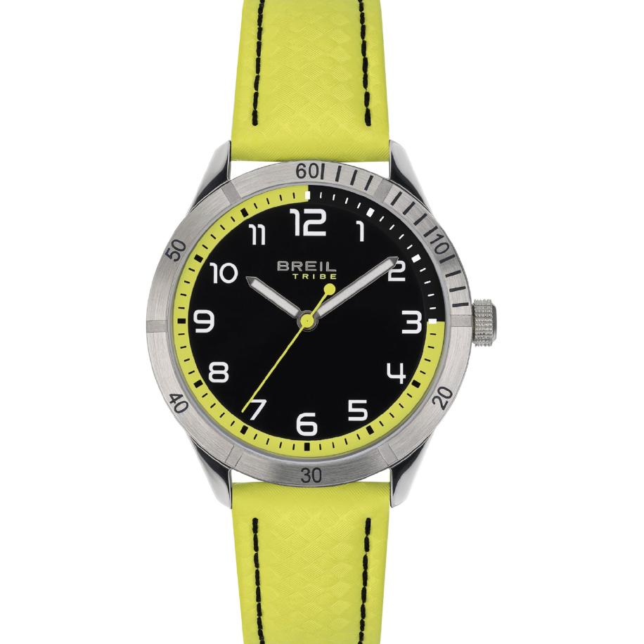 Breil Breil Analoog horloge Mate limoen / zwart / zilver -