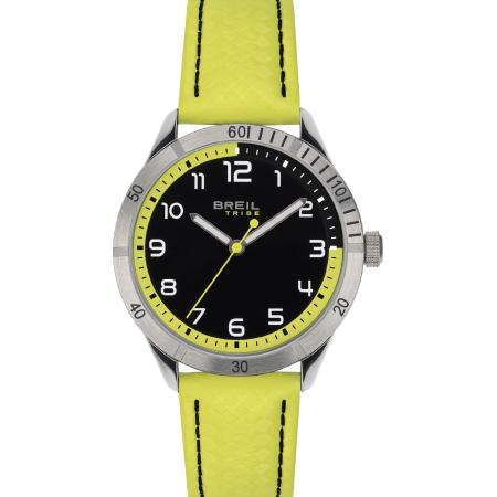 Breil Breil Analoog horloge Mate limoen / zwart / zilver
