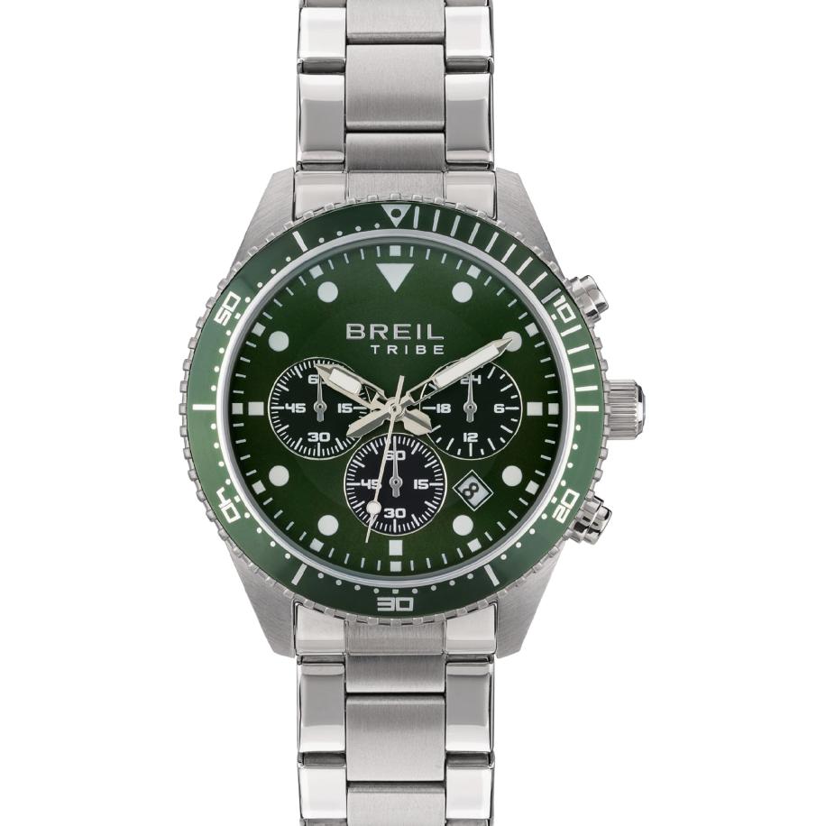 Breil Breil Analoog horloge Sail donkergroen / zilver / wit -