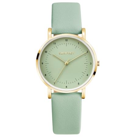 Suri Frey Suri Frey Analoog horloge Sophy goud / mintgroen