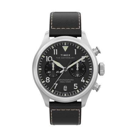 TIMEX Analoog horloge Waterbury Ace zwart / zilver