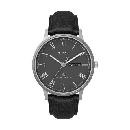 TIMEX Analoog horloge Waterbury Classic zwart / zilver