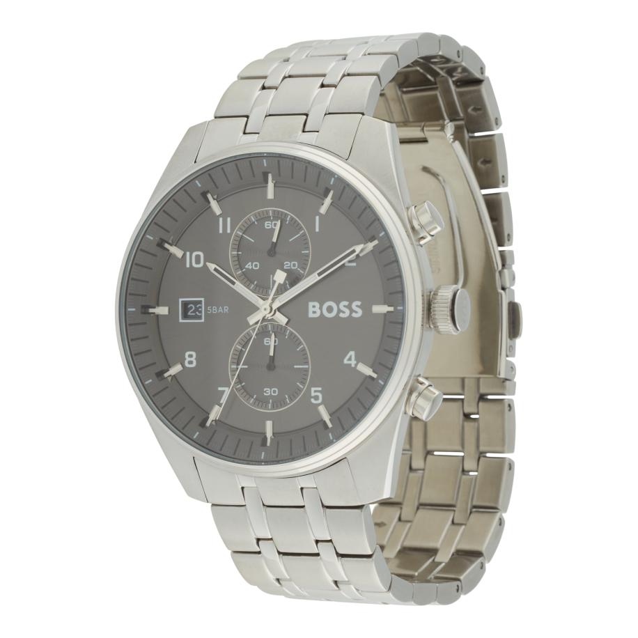 Hugo Boss BOSS Analoog horloge SKYTRAVELLER donkergrijs / zilver -