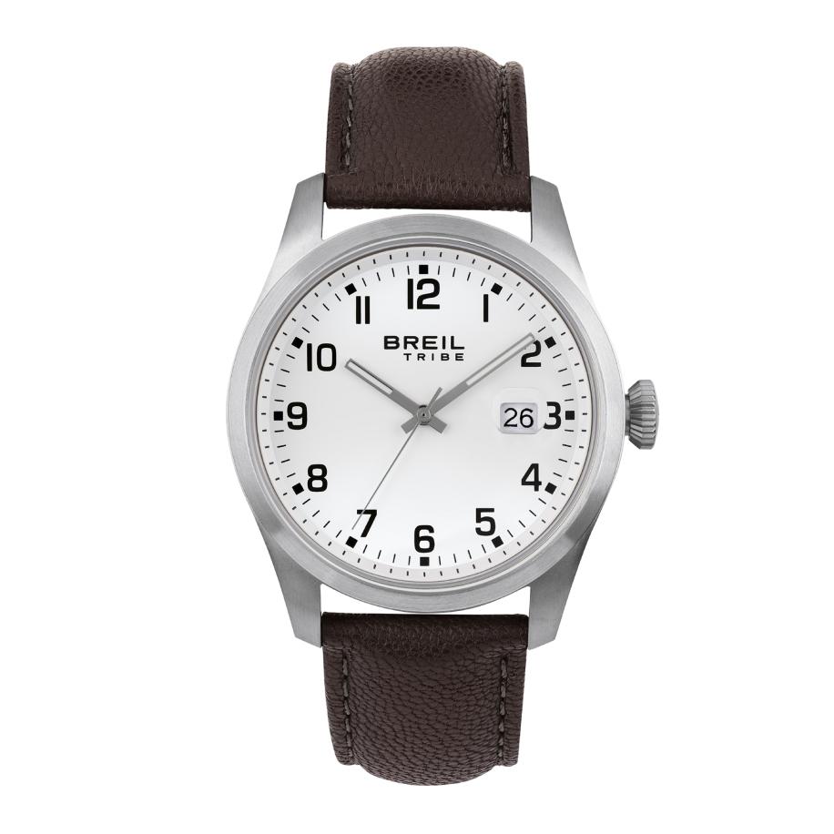 Breil Breil Analoog horloge Classic chocoladebruin / zilver / wit -