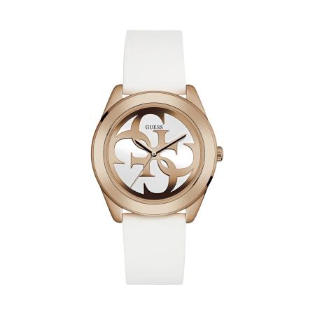Guess GUESS Analoog horloge G Twist rose-goud / wit