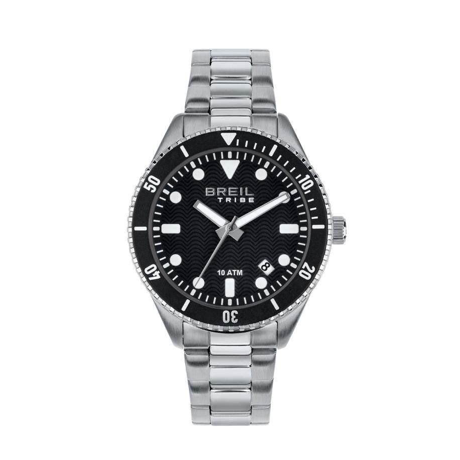 Breil Breil Analoog horloge Overhand zwart / zilver -