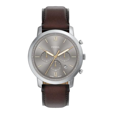Fossil FOSSIL Analoog horloge NEUTRA chocoladebruin / zilver