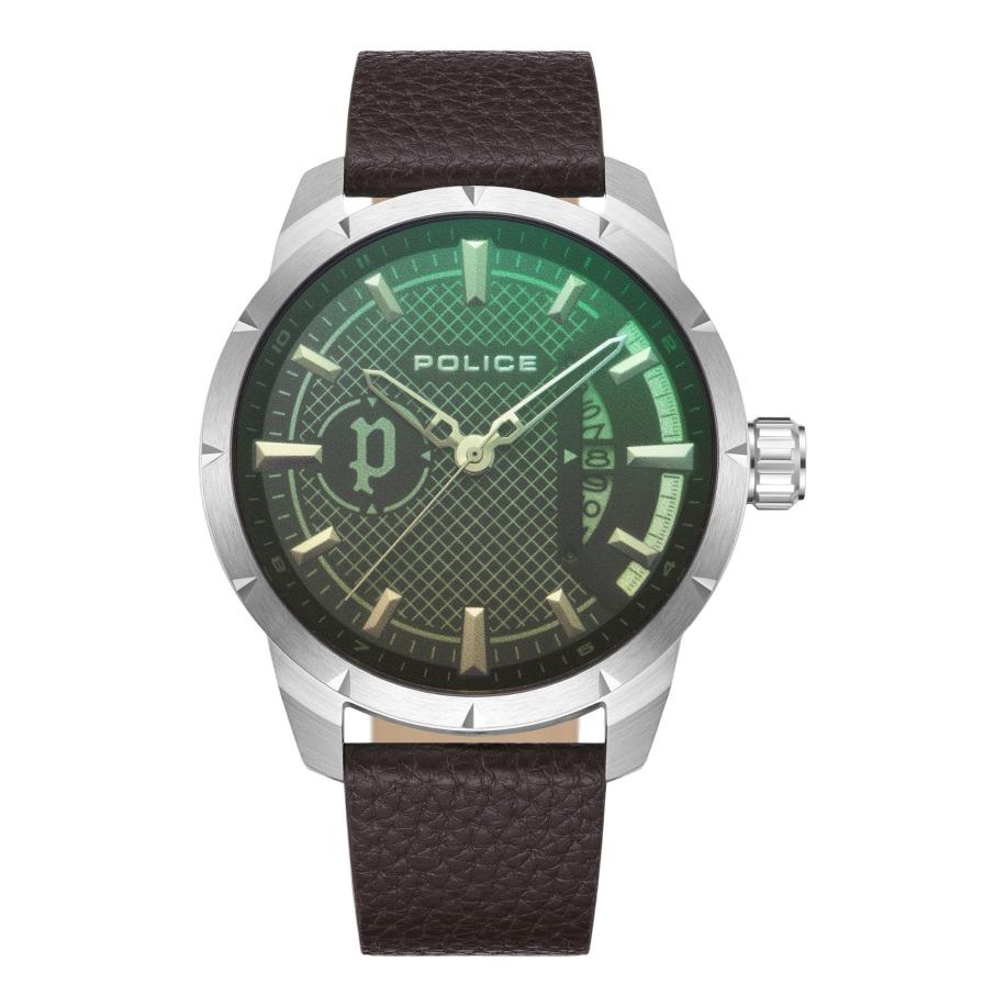 Police POLICE Analoog horloge Neist groen / zilver -
