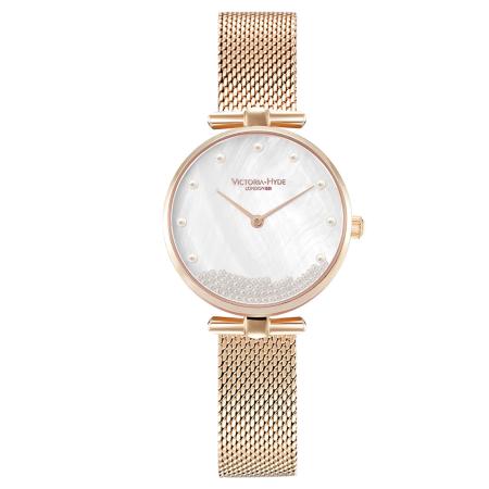Victoria Hyde Victoria Hyde Analoog horloge goud / parelwit