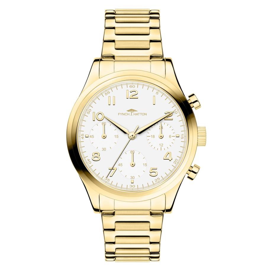 Fynch-Hatton FYNCH-HATTON Analoog horloge goud / wit -