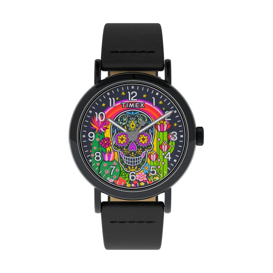 Timex TIMEX Analoog horloge Timex Weekender Day of the Dead gemengde kleuren / zwart -