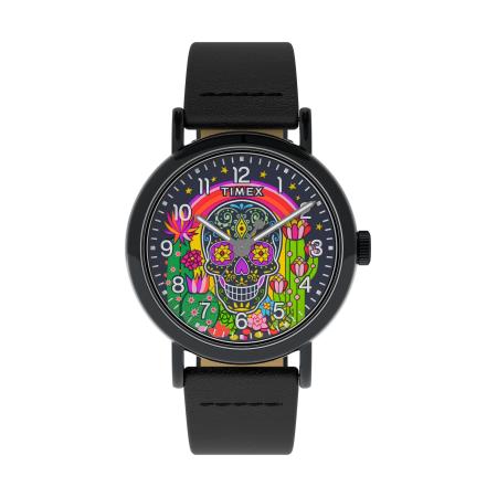 TIMEX Analoog horloge Timex Weekender Day of the Dead gemengde kleuren / zwart