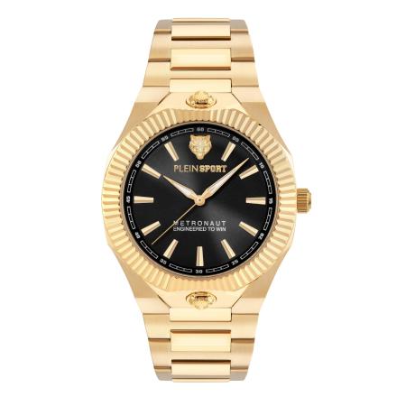 Plein Sport Plein Sport Analoog horloge METRONAUT 42 MM goud / zwart