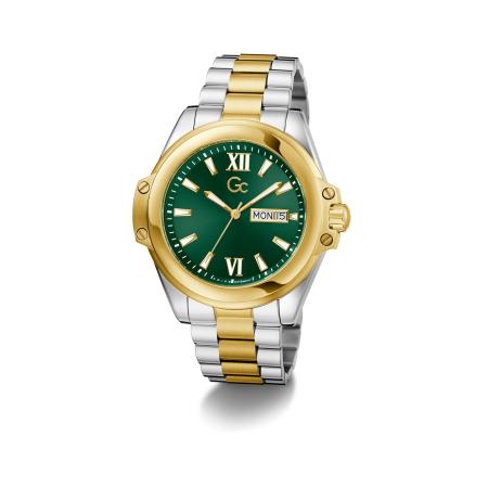 Gc Analoog horloge Bolt goud / groen / zilver