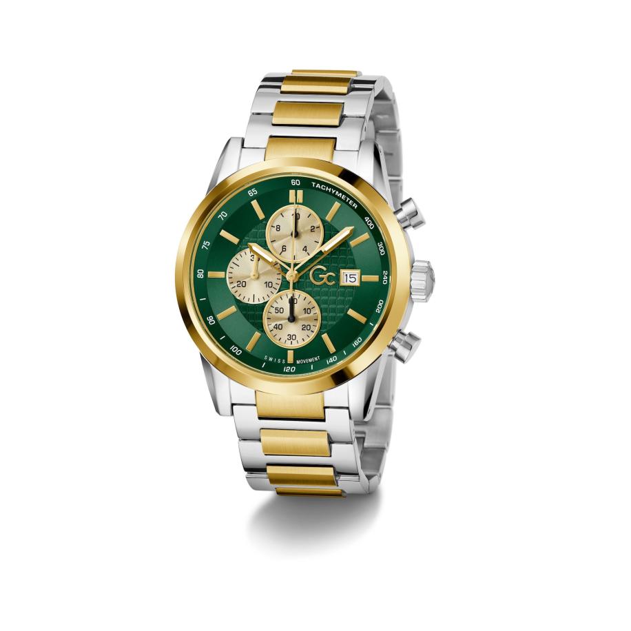 Gc Analoog horloge Gallant goud / groen / zilver Zilver