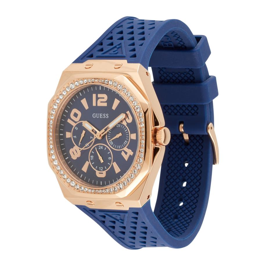 Guess GUESS Analoog horloge Zest navy / goud / transparant -