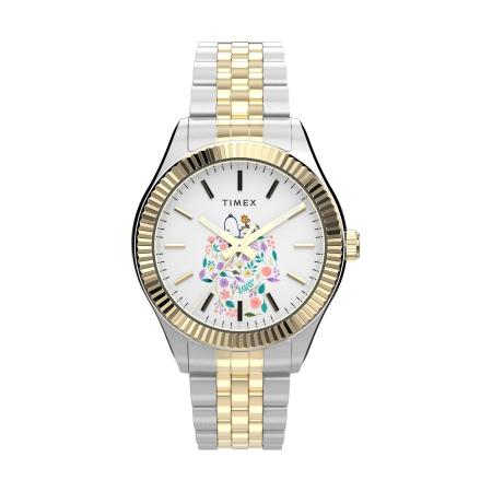 Timex TIMEX Analoog horloge Timex Legacy x Peanuts - In Bloom blauw / goud / zilver / wit