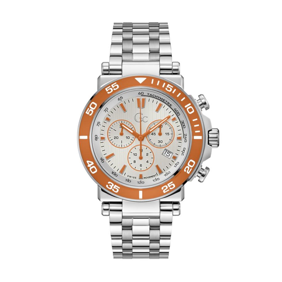 Gc Analoog horloge One Sport oranje / zilver Zilver