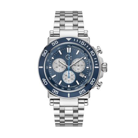 Gc Analoog horloge One Sport black denim / zilver