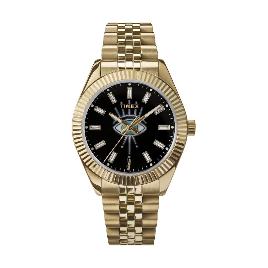 TIMEX Analoog horloge Jacquie Aiche goud / zwart Goud