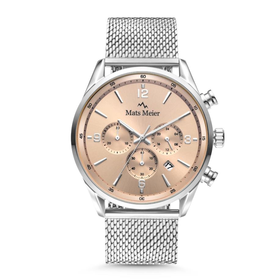 Mats Meier Analoog horloge goud / zilver Zilver