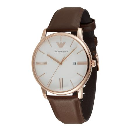 Emporio Armani Emporio Armani Analoog horloge bruin / rosé / wit