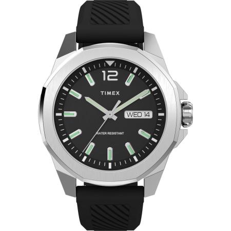 TIMEX Analoog horloge Essex lichtgroen / zwart / zilver / wit
