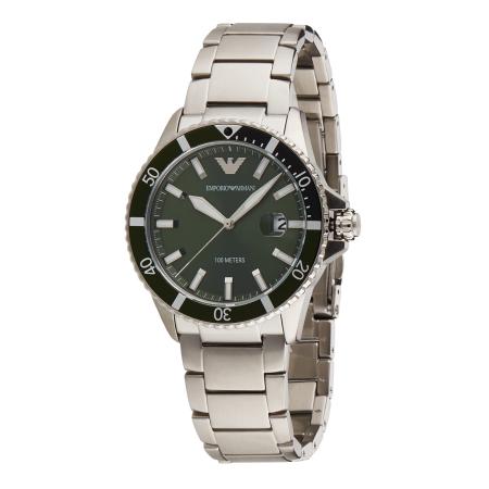 Emporio Armani Emporio Armani Analoog horloge donkergroen / zilver
