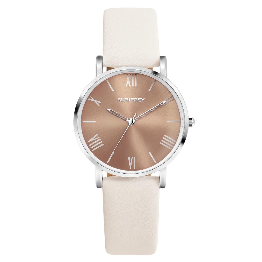 Suri Frey Analoog horloge Gracey brons / zilver / wit Multicolor