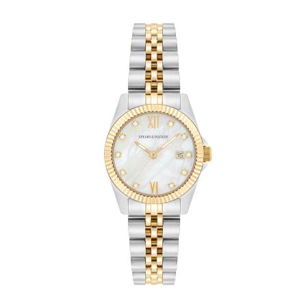 Spears & Walker Analoog horloge goud / zilver / wit