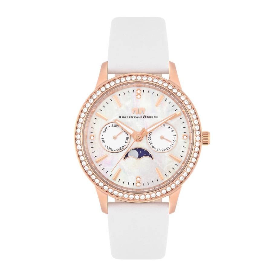 Rhodenwald & Söhne Rhodenwald & Söhne Analoog horloge rose-goud / wit -