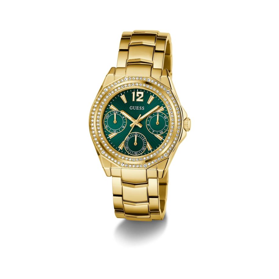 GUESS Analoog horloge RITZY goud / groen Goud