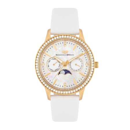 Rhodenwald & Söhne Rhodenwald & Söhne Analoog horloge goudgeel / wit