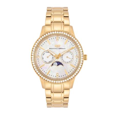 Rhodenwald & Söhne Rhodenwald & Söhne Analoog horloge goudgeel / wit