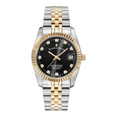 Jacques du Manoir Analoog horloge goud / zwart / zilver