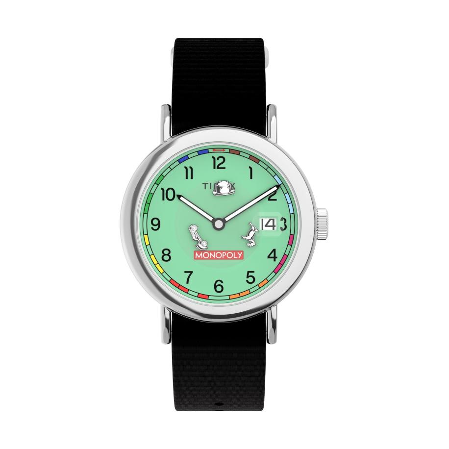 TIMEX Analoog horloge Weekender jade groen / rood / zwart / zilver Groen