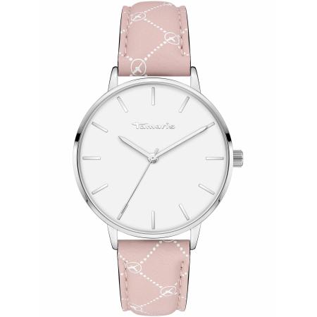 Tamaris Analoog horloge rosa / zilver / wit