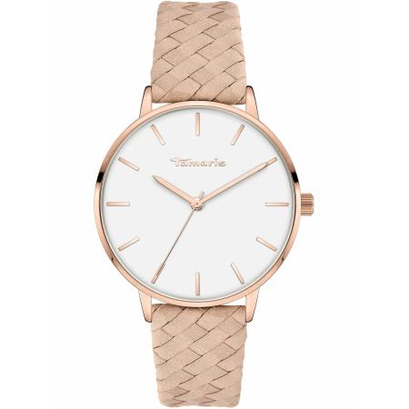 Tamaris Analoog horloge rose-goud / poederroze / wit