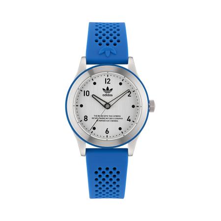Adidas ADIDAS ORIGINALS Analoog horloge CODE THREE blauw / royal blue/koningsblauw / zilver / wit
