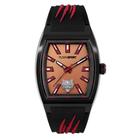 Plein Sport Plein Sport Analoog horloge Gaze bruin / rood / zwart
