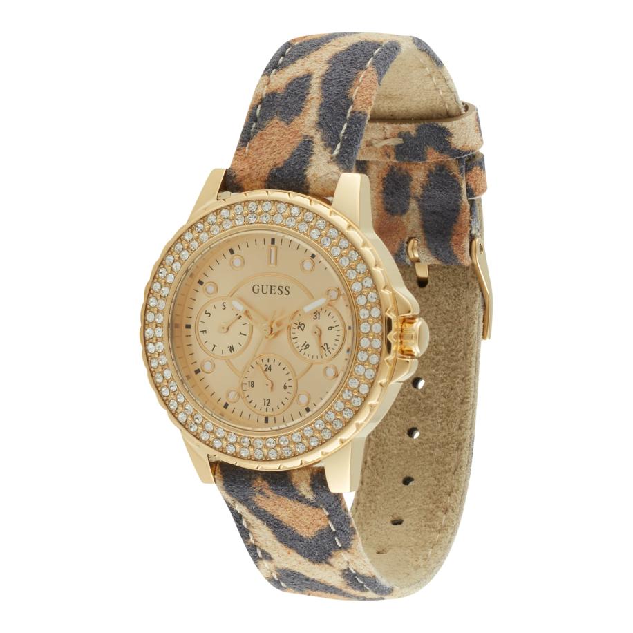 Guess GUESS Analoog horloge bruin / lichtbruin / goud -