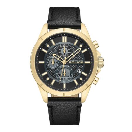 Police POLICE Analoog horloge Burbank goud / zwart