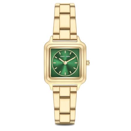 EASTSIDE Eastside Analoog horloge goudgeel / smaragd