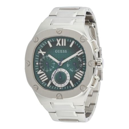 Guess GUESS Analoog horloge smaragd / zilver