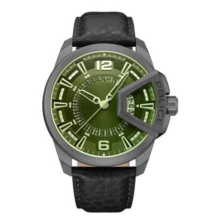 Police POLICE Analoog horloge Underlined donkergrijs / groen / zwart