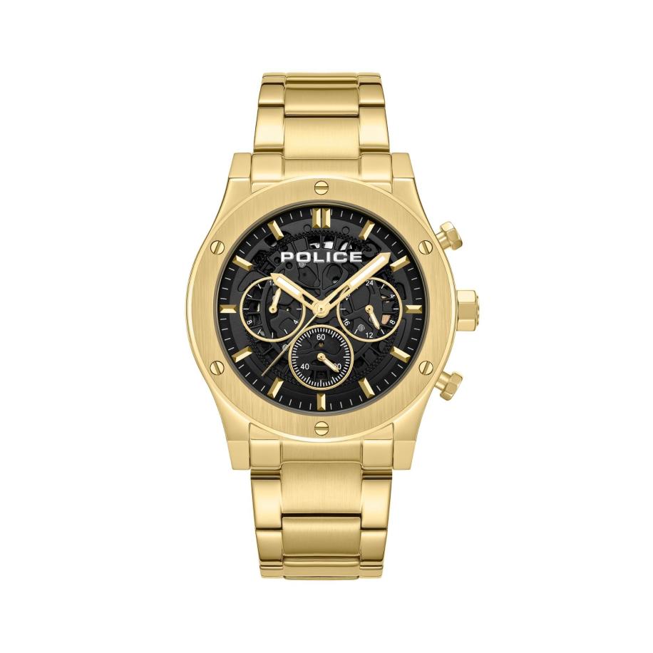 Police POLICE Analoog horloge Knotty goud -