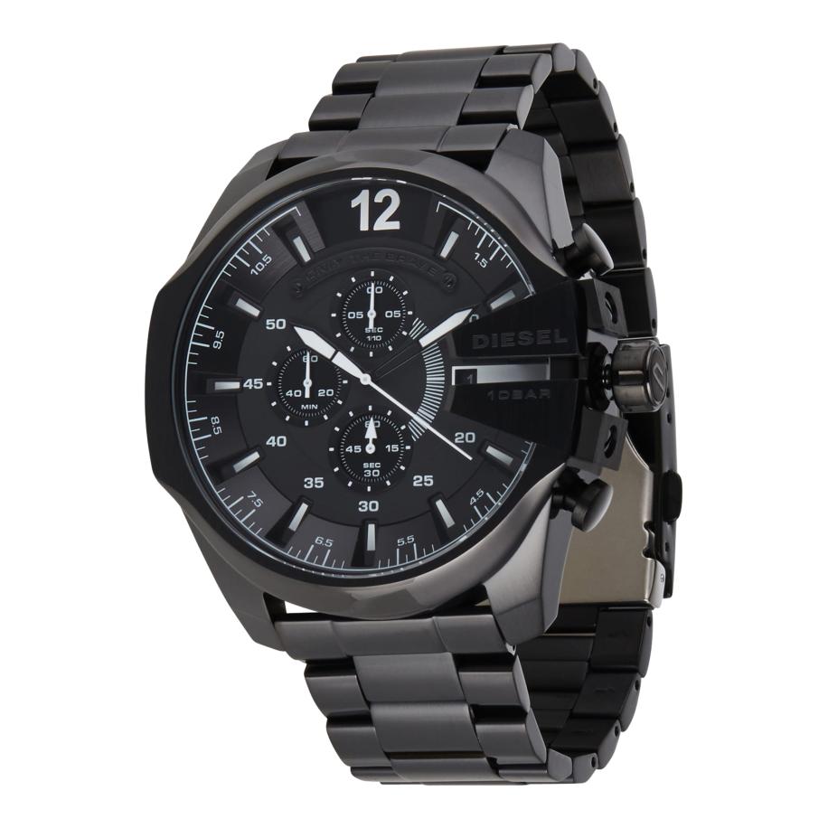 Diesel DIESEL Analoog horloge Mega Chief zwart / wit -